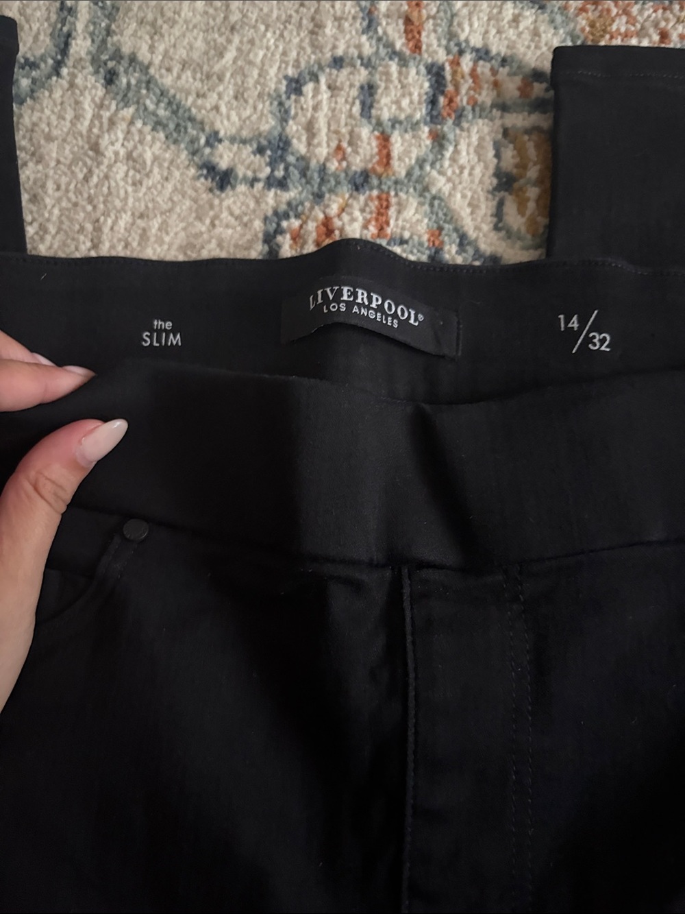 Liverpool Women’s Black Pull-On Jeggings - Picture 4 of 4